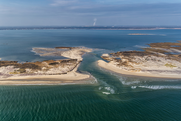 Aerial view of Wilderness breach on November 10, 2012