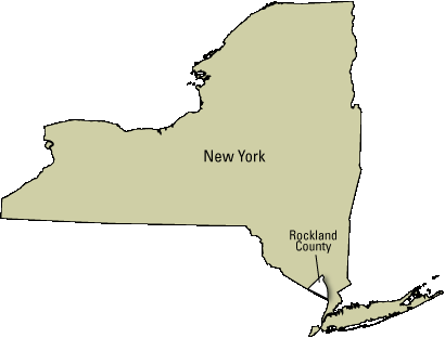 Rockland County Location Map